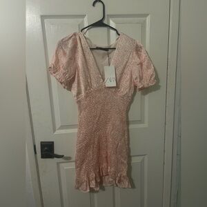 Floral pink ZARA dress